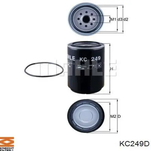 KC249D Knecht-Mahle топливный фильтр