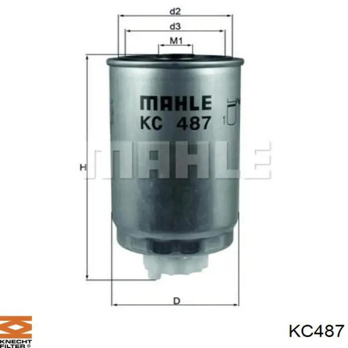 KC487 Knecht-Mahle топливный фильтр