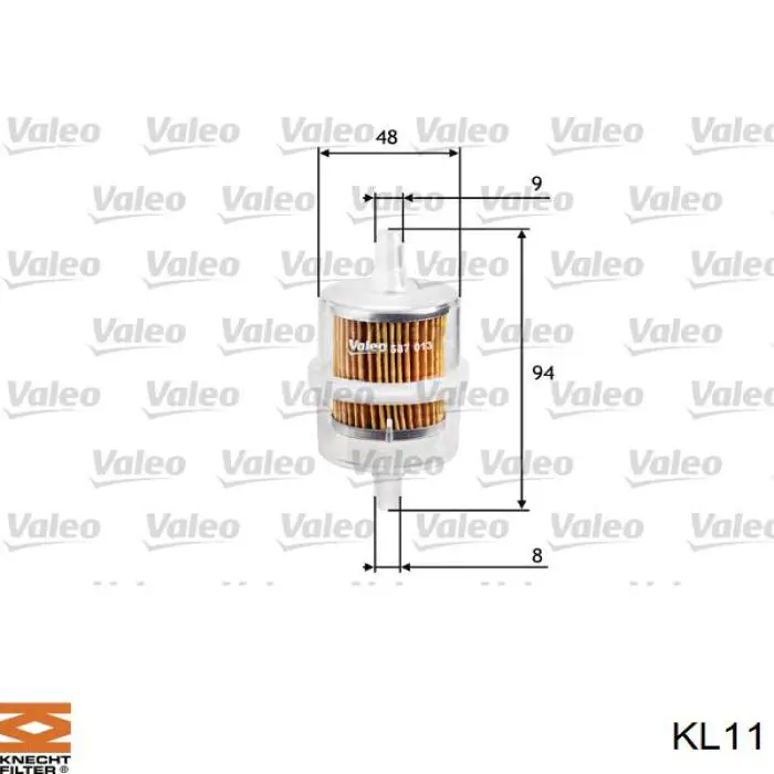 KL11 Knecht-Mahle топливный фильтр