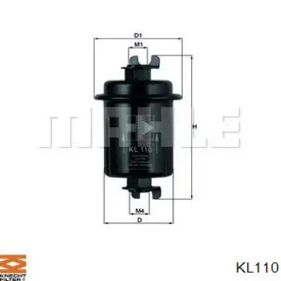 KL110 Knecht-Mahle топливный фильтр