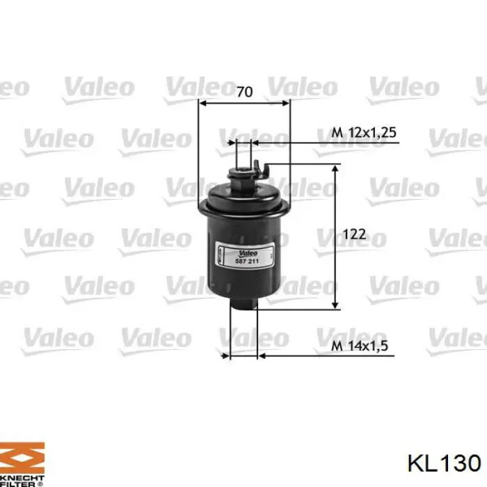 Топливный фильтр KL130 Knecht-Mahle