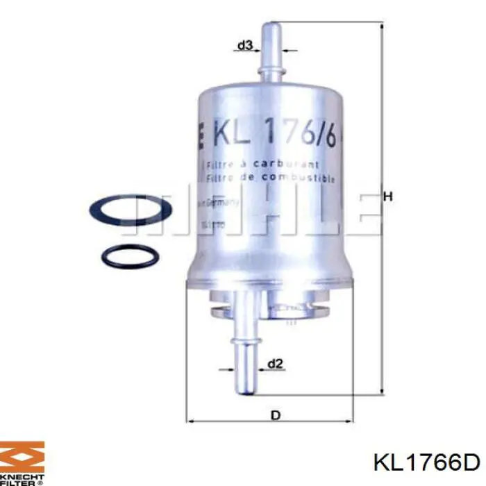 KL1766D Knecht-Mahle топливный фильтр