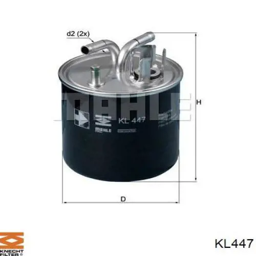 Топливный фильтр KL447 Knecht-Mahle