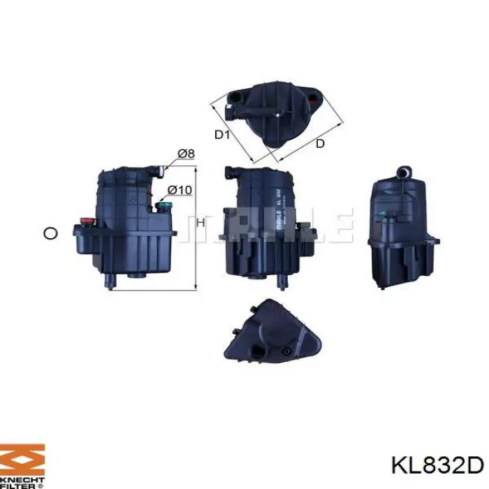 KL832D Knecht-Mahle топливный фильтр