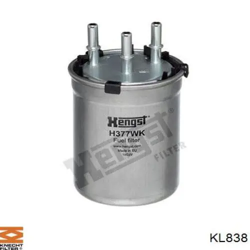 KL838 Knecht-Mahle топливный фильтр