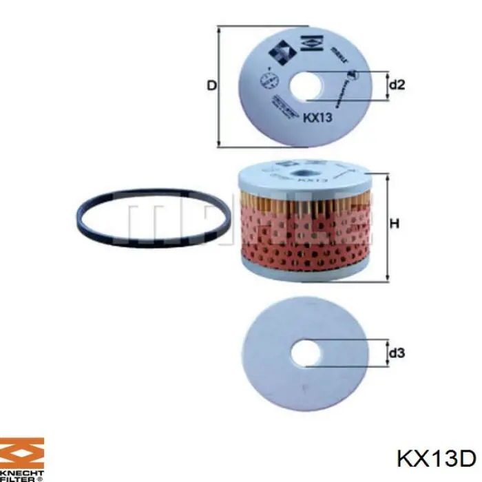 KX-13 D Knecht-Mahle топливный фильтр