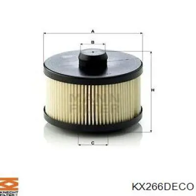 Топливный фильтр KX266DECO Knecht-Mahle