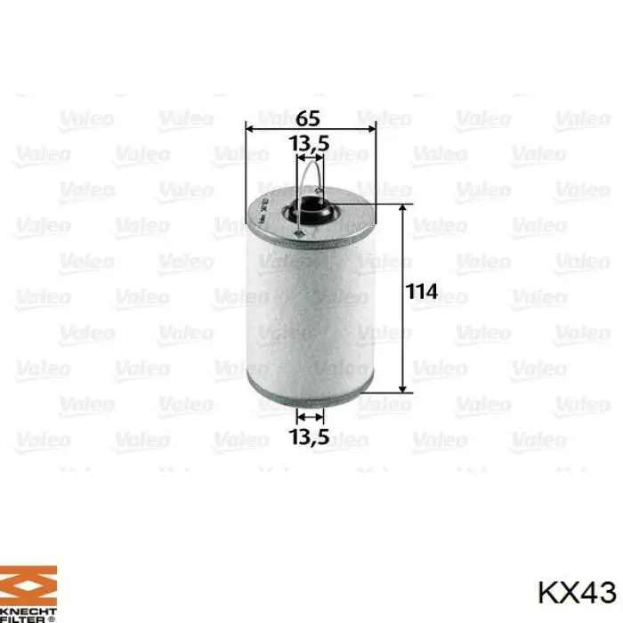 KX43 Knecht-Mahle топливный фильтр