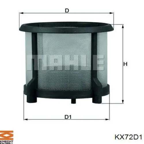 KX72D1 Knecht-Mahle топливный фильтр