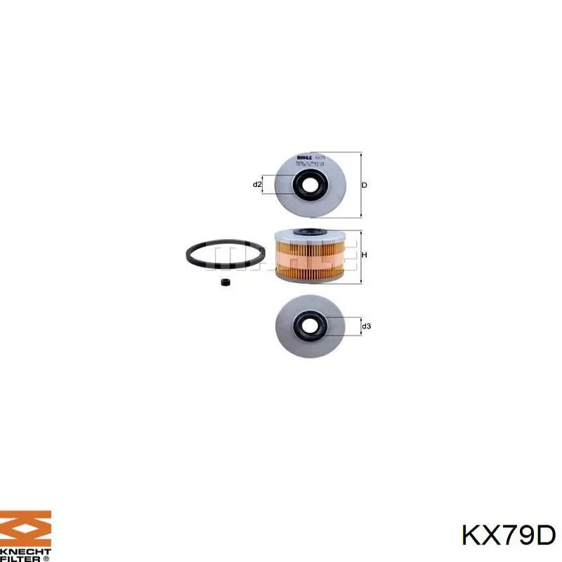 KX79D Knecht-Mahle топливный фильтр