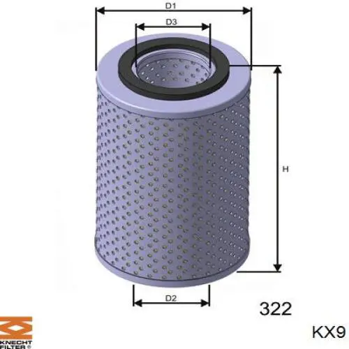 Топливный фильтр KX9 Knecht-Mahle