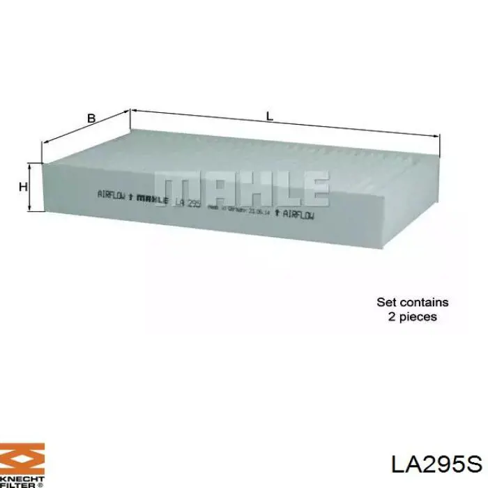 Фильтр салона LA295S Knecht-Mahle