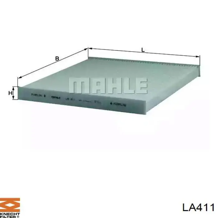 LA411 Knecht-Mahle фильтр салона