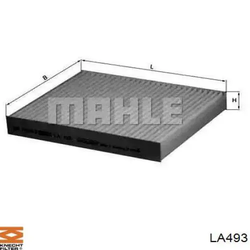 Фильтр салона LA493 Knecht-Mahle