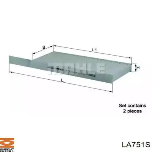 Фильтр салона LA751S Knecht-Mahle