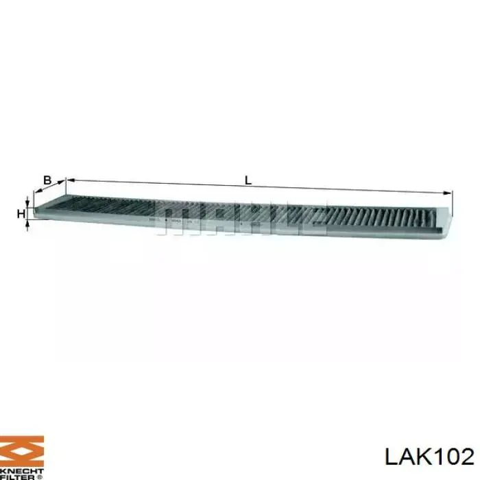 LAK102 Knecht-Mahle фильтр салона