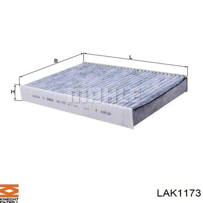 Фильтр салона LAK1173 Knecht-Mahle