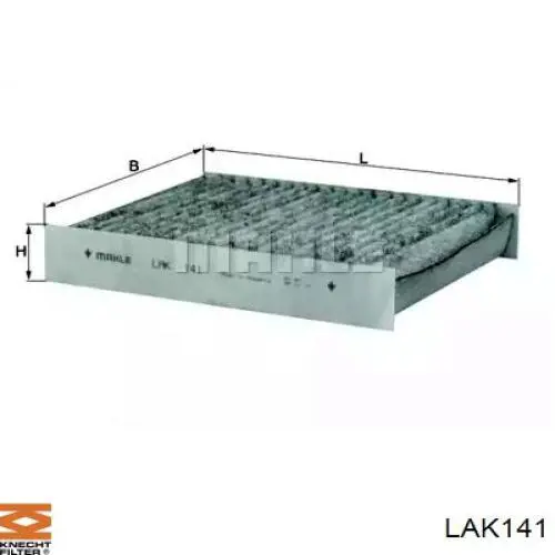LAK141 Knecht-Mahle фильтр салона