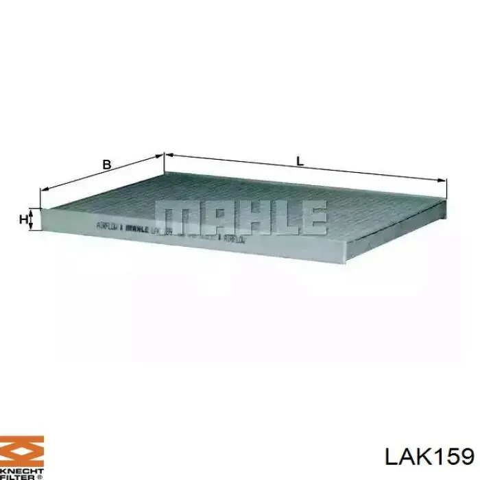 Фильтр салона LAK159 Knecht-Mahle