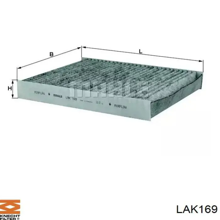 Фильтр салона LAK169 Knecht-Mahle