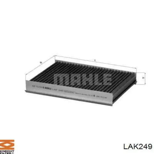 Фильтр салона LAK249 Knecht-Mahle