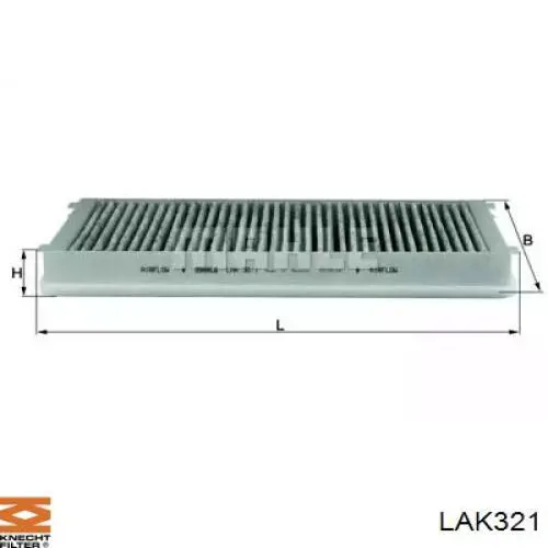 Фильтр салона LAK321 Knecht-Mahle