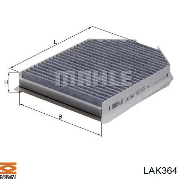 Фильтр салона LAK364 Knecht-Mahle