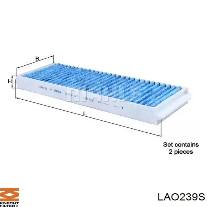 Фильтр салона LAO239S Knecht-Mahle