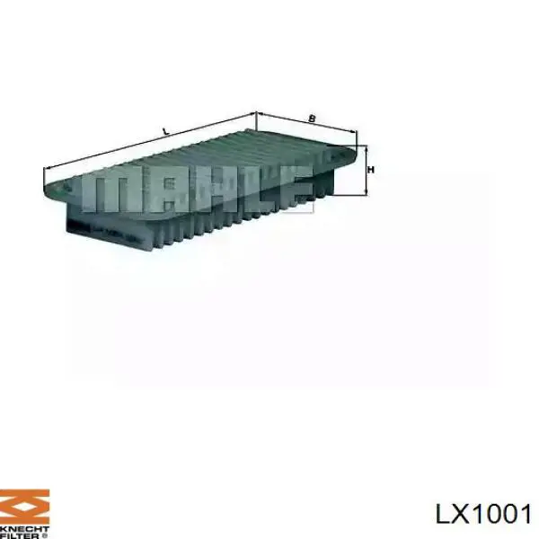 LX1001 Knecht-Mahle воздушный фильтр