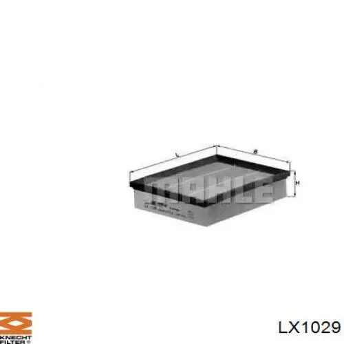 LX1029 Knecht-Mahle воздушный фильтр