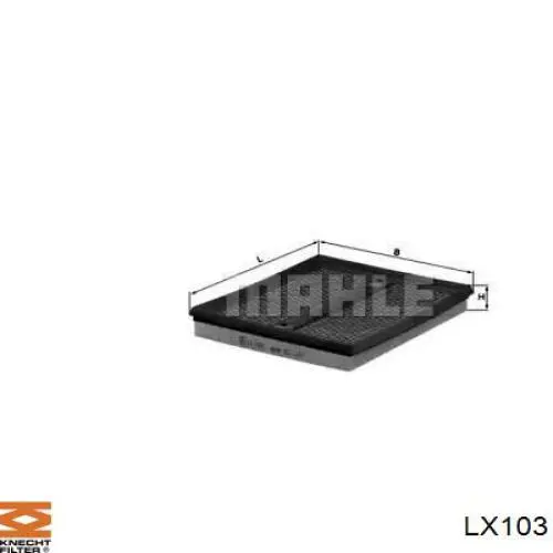 LX103 Knecht-Mahle воздушный фильтр