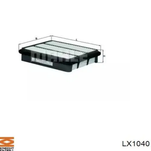 LX1040 Knecht-Mahle воздушный фильтр