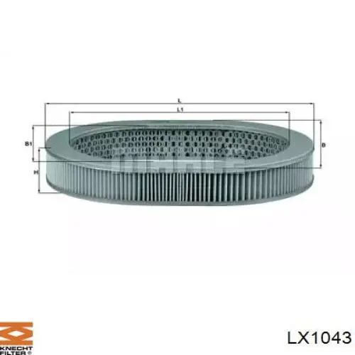 Воздушный фильтр LX1043 Knecht-Mahle