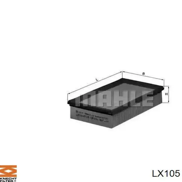 LX105 Knecht-Mahle воздушный фильтр