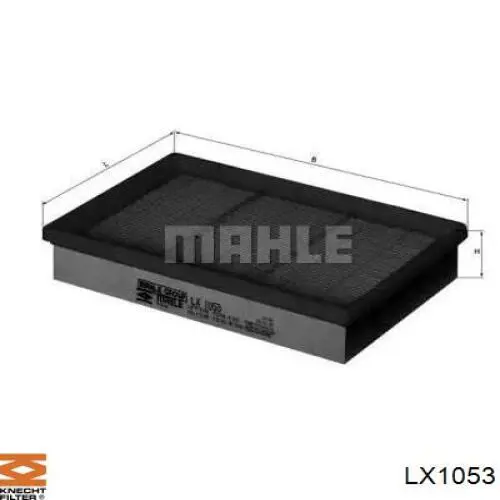 LX1053 Knecht-Mahle воздушный фильтр