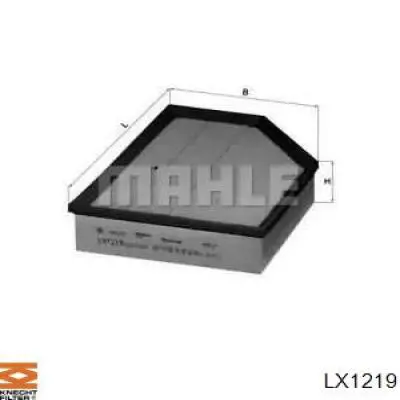 LX1219 Knecht-Mahle воздушный фильтр