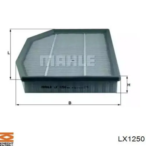 LX1250 Knecht-Mahle воздушный фильтр