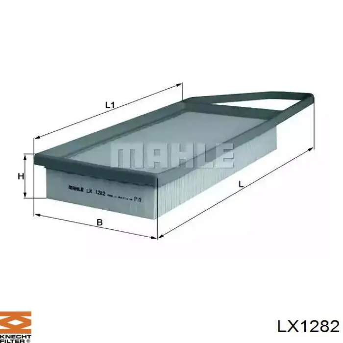 LX1282 Knecht-Mahle воздушный фильтр