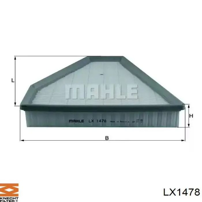 LX1478 Knecht-Mahle топливный фильтр