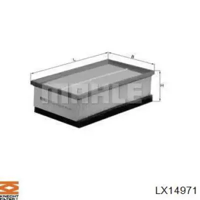 LX14971 Knecht-Mahle воздушный фильтр