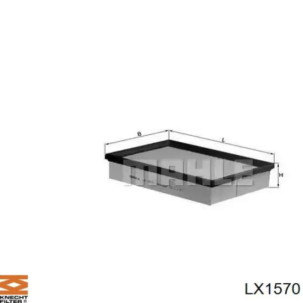 LX1570 Knecht-Mahle воздушный фильтр
