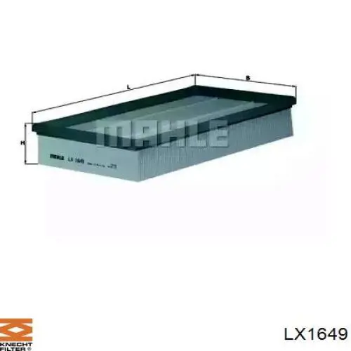 LX1649 Knecht-Mahle воздушный фильтр