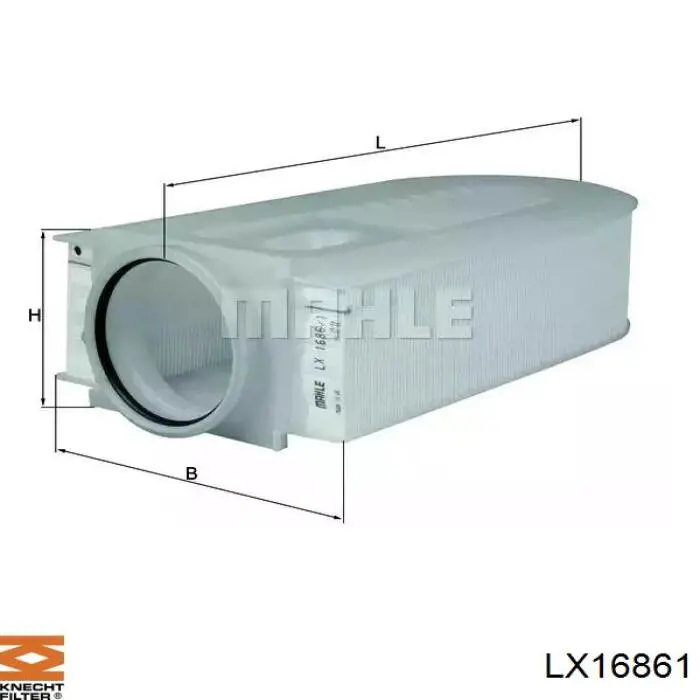 LX16861 Knecht-Mahle воздушный фильтр