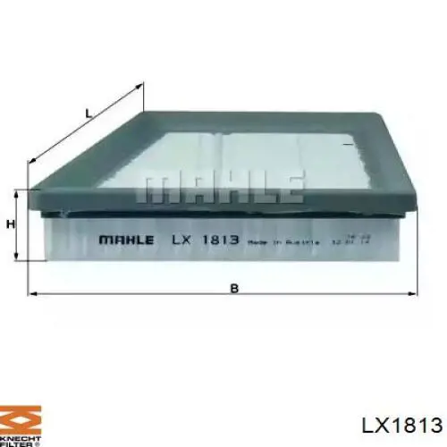 LX1813 Knecht-Mahle воздушный фильтр
