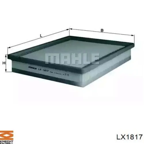 Воздушный фильтр LX1817 Knecht-Mahle