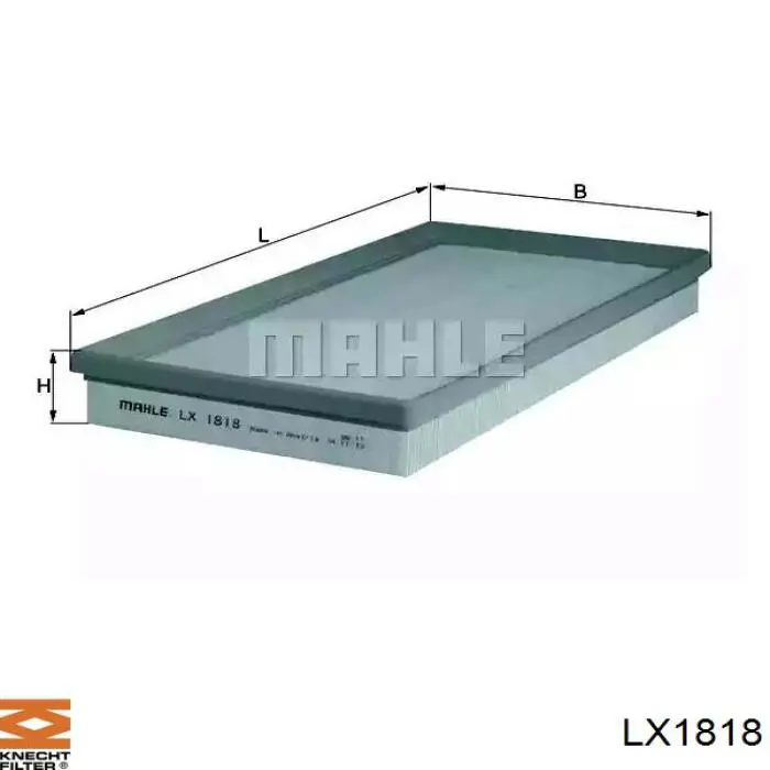 Воздушный фильтр LX1818 Knecht-Mahle