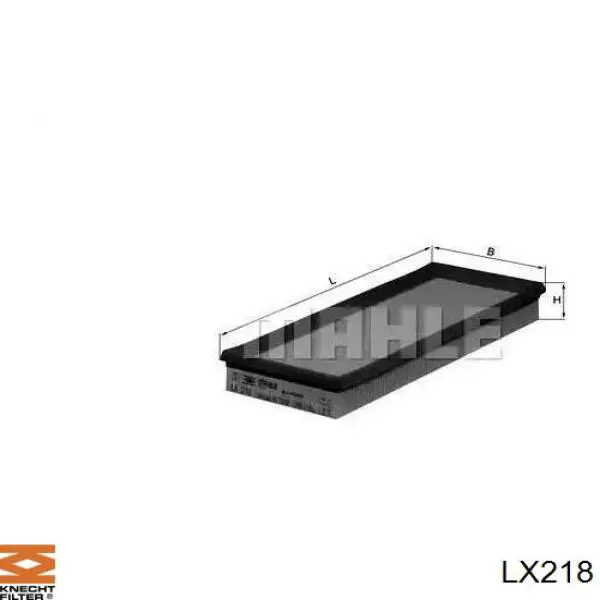 LX218 Knecht-Mahle воздушный фильтр
