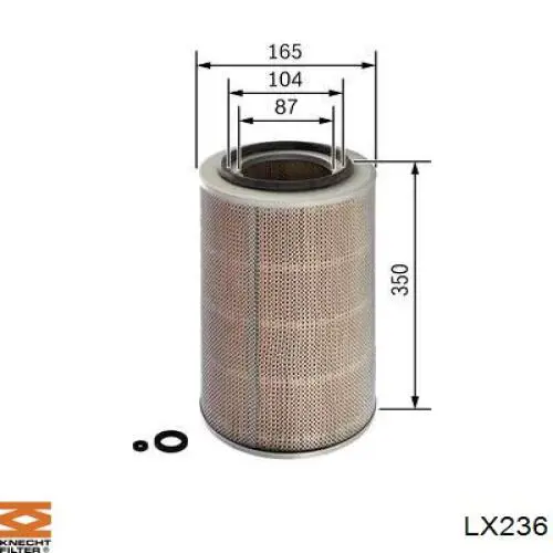LX236 Knecht-Mahle воздушный фильтр