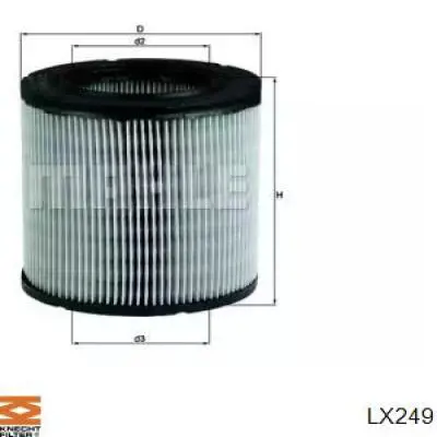 LX249 Knecht-Mahle воздушный фильтр