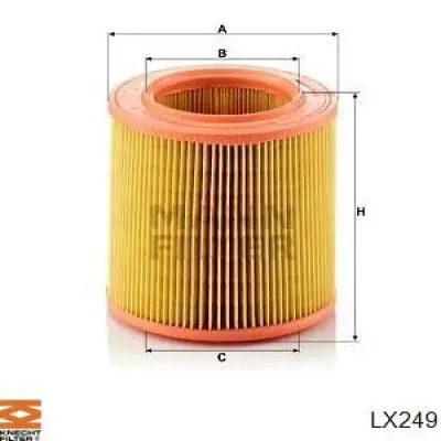 Воздушный фильтр LX249 Mahle Original